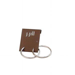 NWT j.jill Hinged Back Hoop Earrings Brushed Distressed Silver Tone NEW j. jill
